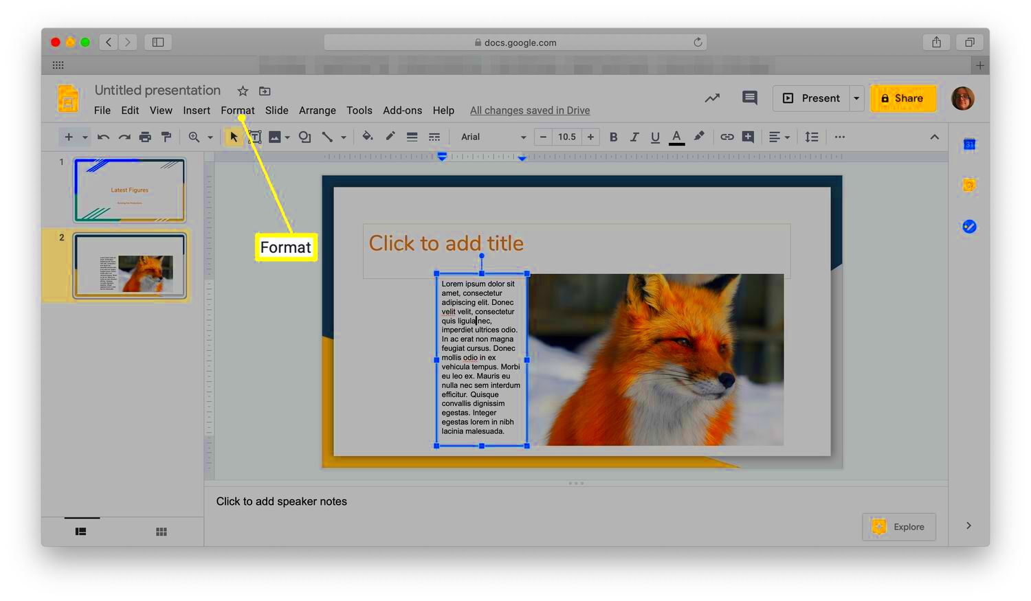 How to Wrap Text in Google Slides