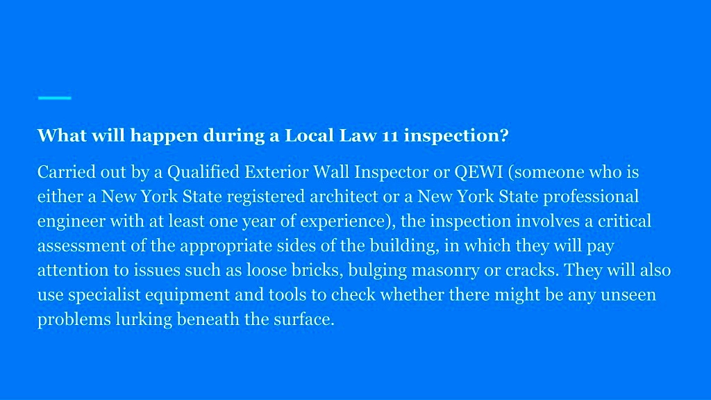 PPT What Is Local Law 11 How Can It Affect NYC Homeowners 