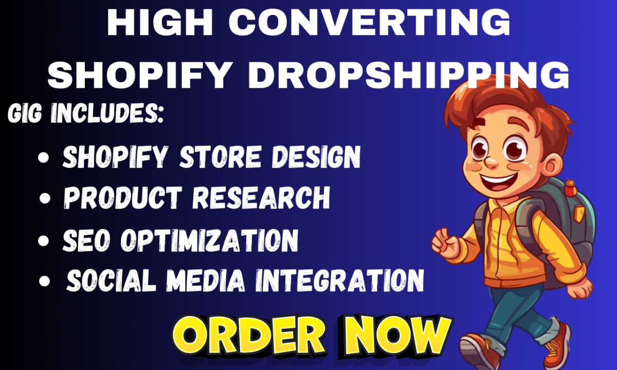 I Will Redesign Shopify, Create Shopify Website, and Enhance Shopify Dropshipping