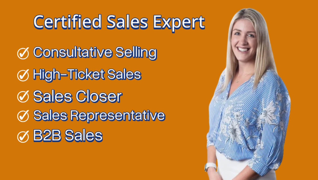 I will elevate your sales as a high ticket sales closer and representative