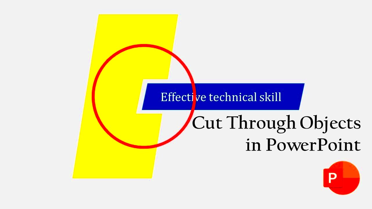 Cut Through Objects in PowerPoint Subtract and Fragment Tool in 