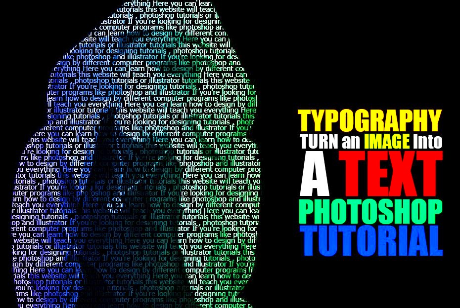 Turn an image into text in Photoshop  Tahir Khan Dawar