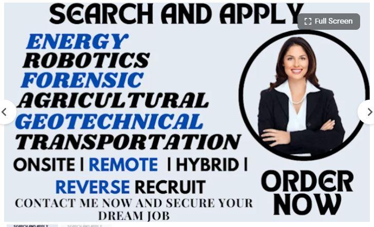 I Will Search and Apply for Agriculture, Transportation, Robotics, Forensic, and Pilot Roles