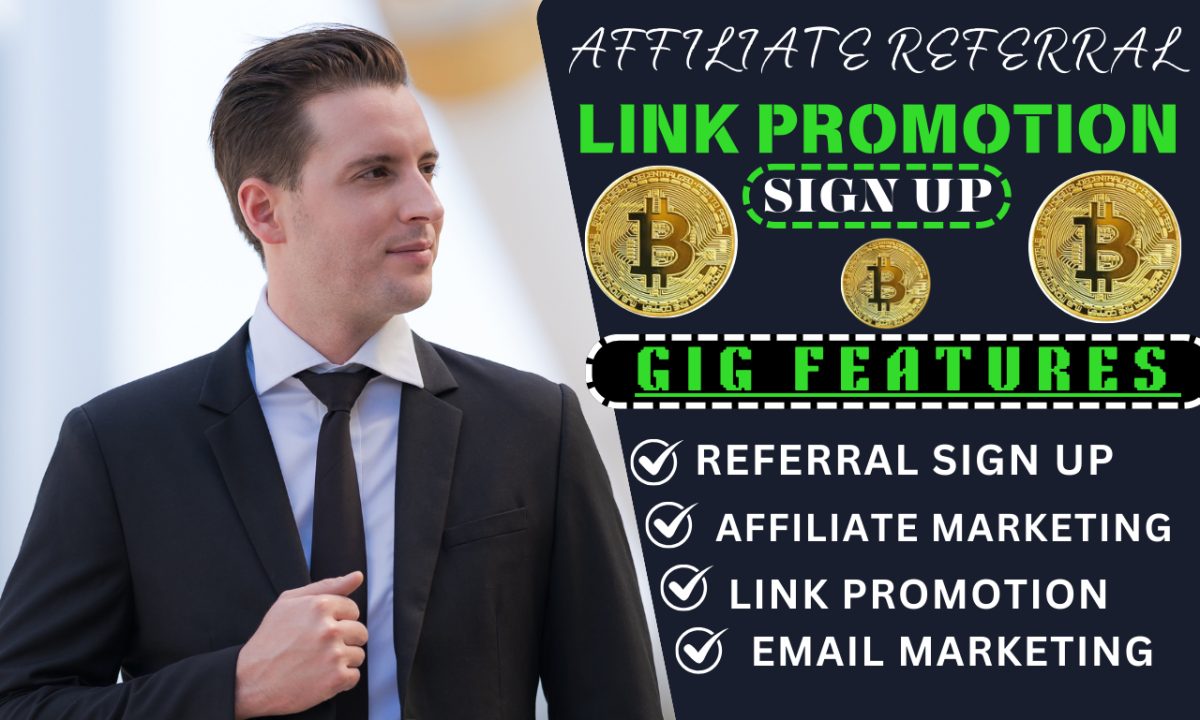 I Will Do Affiliate Referral Link Promotion – Crypto Affiliate Link Promotion