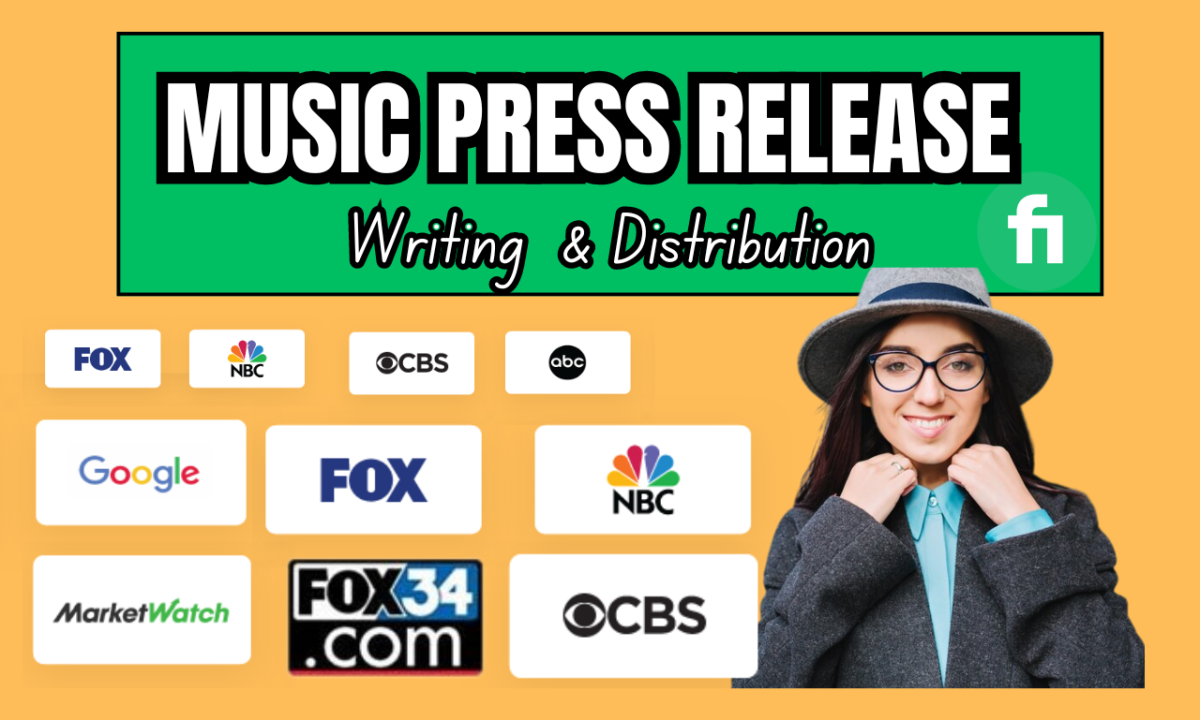 I Will Write Music Press Release, Distribute Music Press Release, and PR Distribution