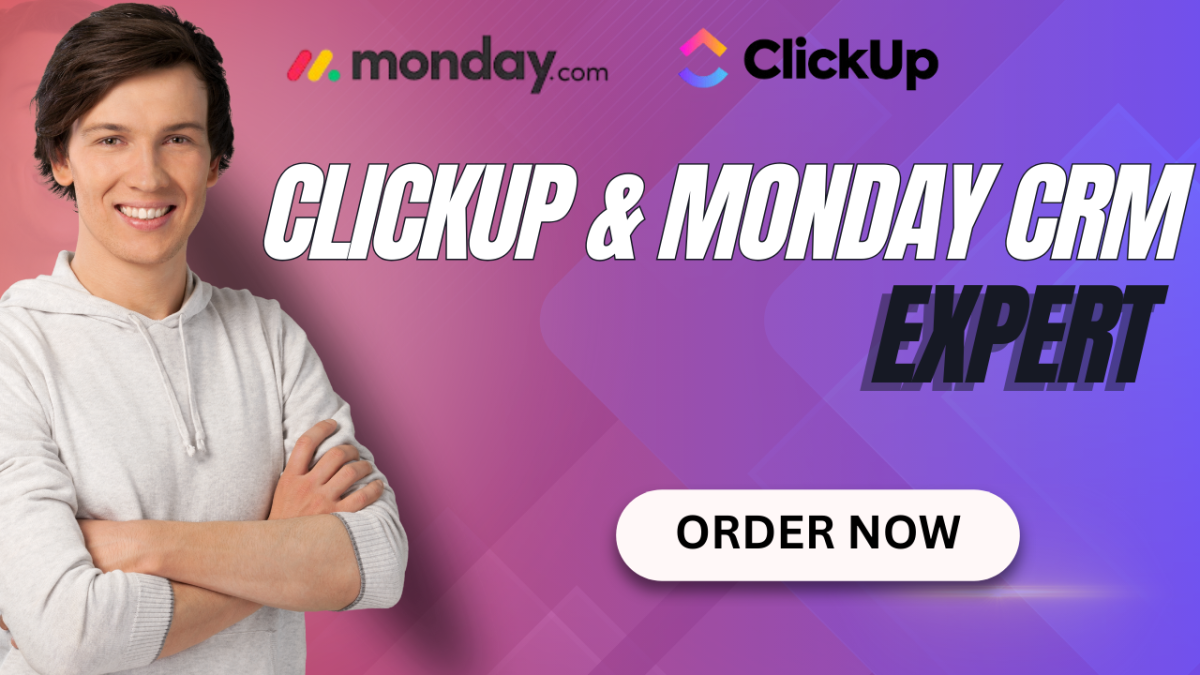 I will setup clickup project management monday CRM monday expert monday automation