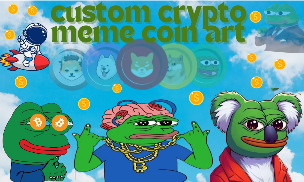 Draw Custom Meme Coin Art for Your Web and Social Media