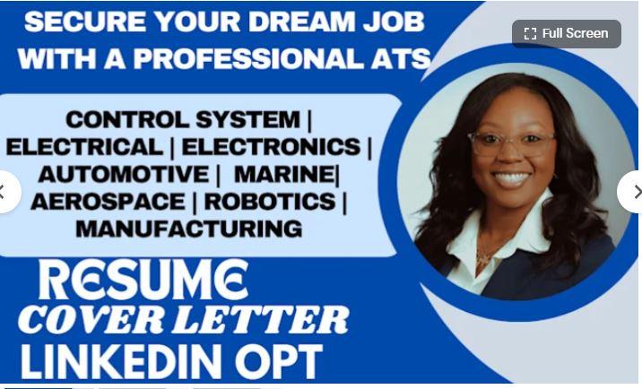 I Will Write Aerospace, Automotive, Electrical, Electronics, Robotics, and Marine Resumes