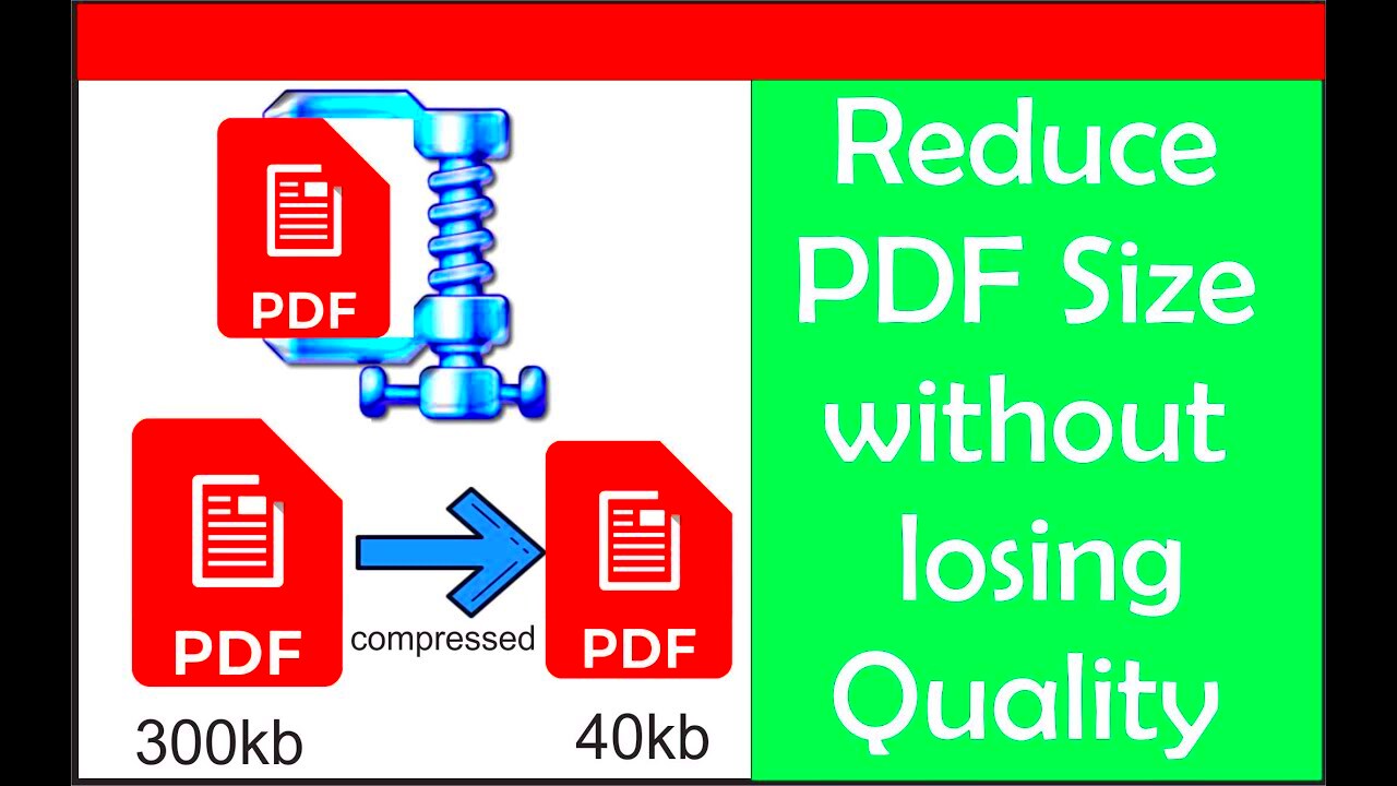 How to Reduce PDf size without losing Quality online Compress PDF file 