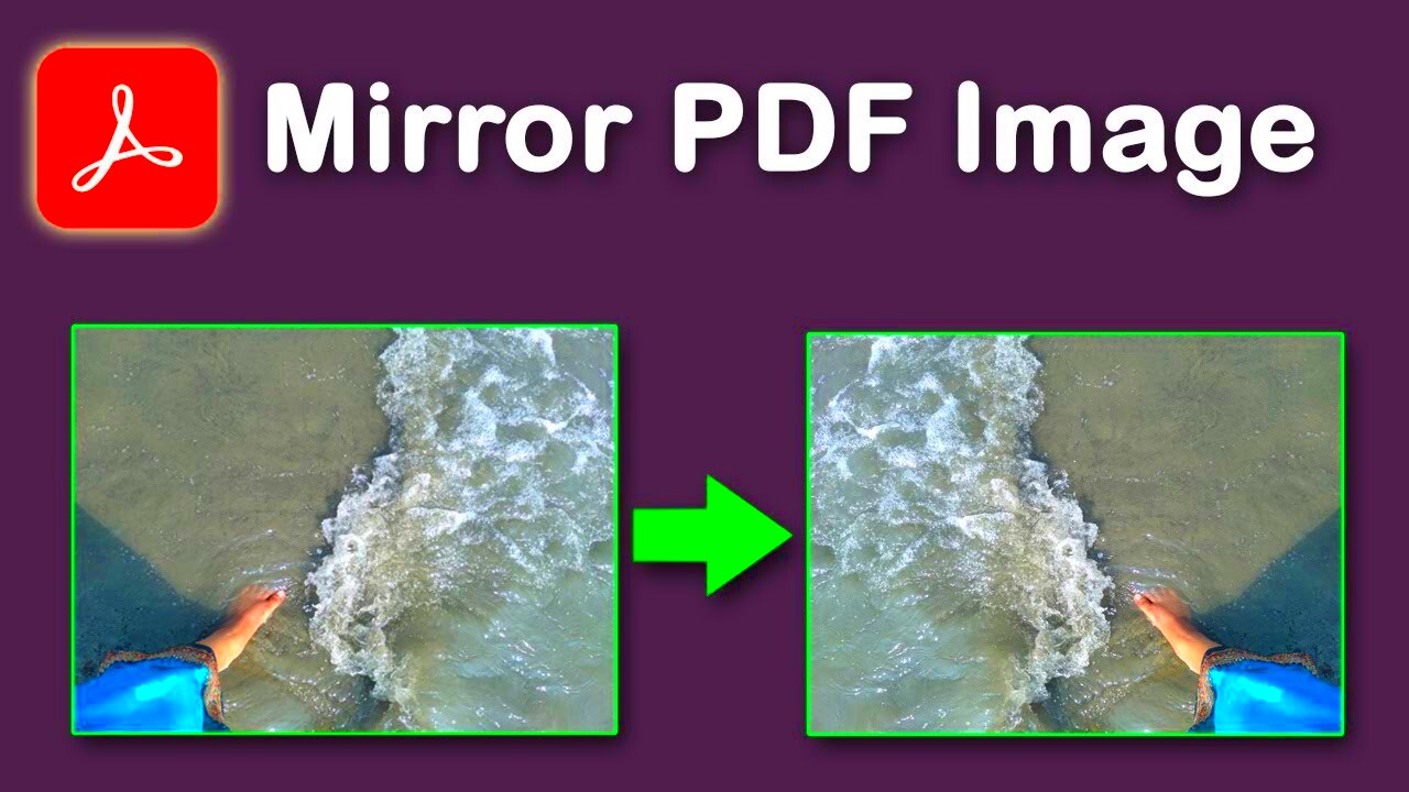 How to mirror a pdf image for printing in Adobe Acrobat Pro DC  YouTube