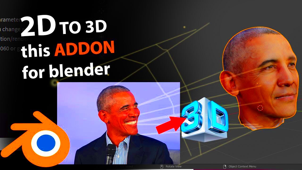 convert 2d images to 3d with this blender tool  YouTube