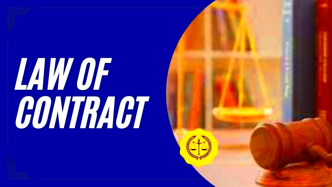 LAW OF CONTRACT 1872 INTRODUCTION YouTube