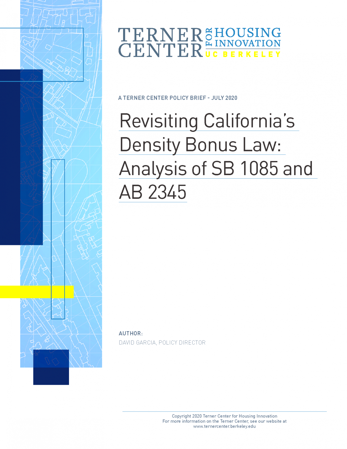 Revisiting Californias Density Bonus Law Analysis of SB 1085 and AB 