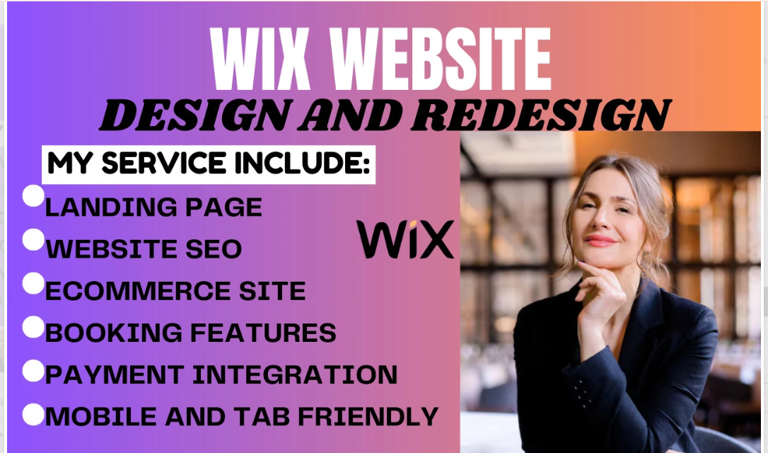 I Will Expertly Design and Redesign Your Wix Website with SEO Optimization