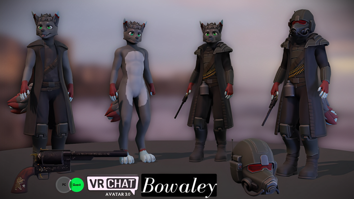 I Will Create Custom VRChat Avatar Furry Fursona Avatar VR Character VRC in Unity