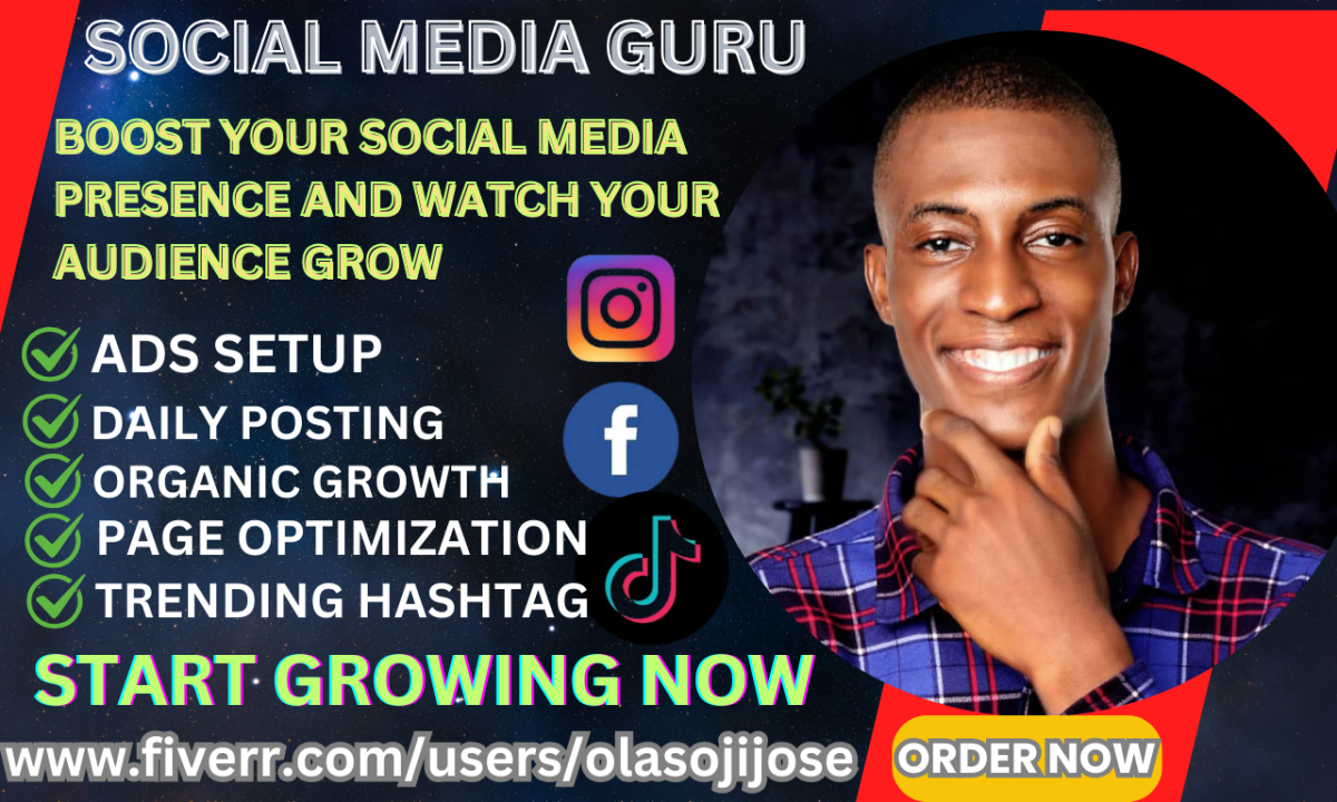 I Will Do Facebook Marketing, TikTok Videos, Google Ads, Social Media Management, IG Posts, and SEO