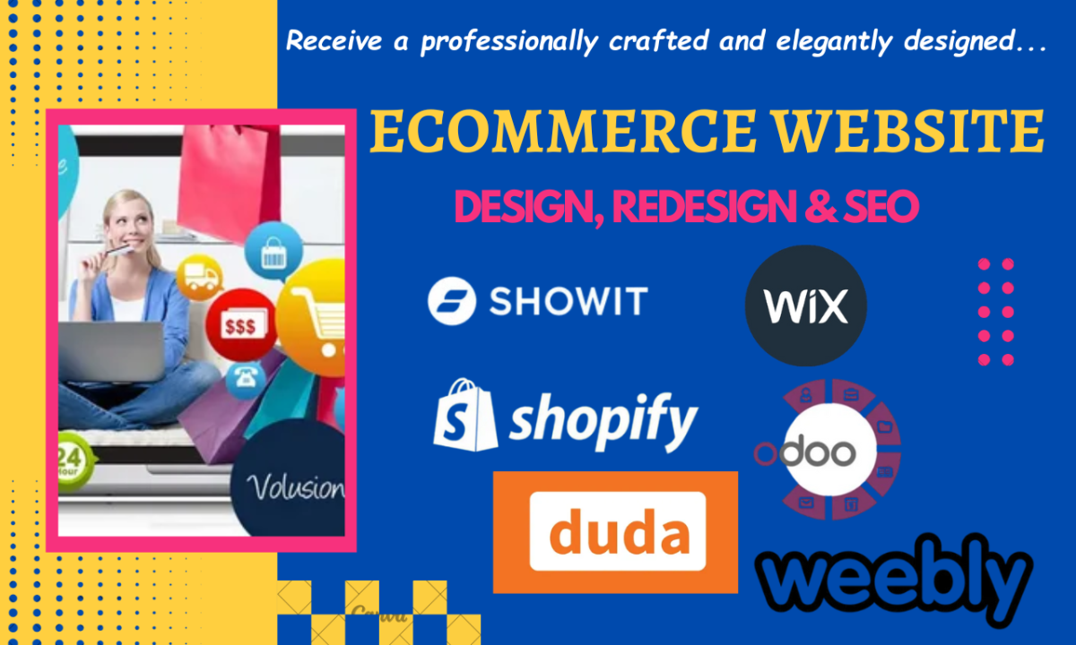 I Will Design or Redesign Your Odoo, Showit, Duda, Weebly, or Business Wix Website