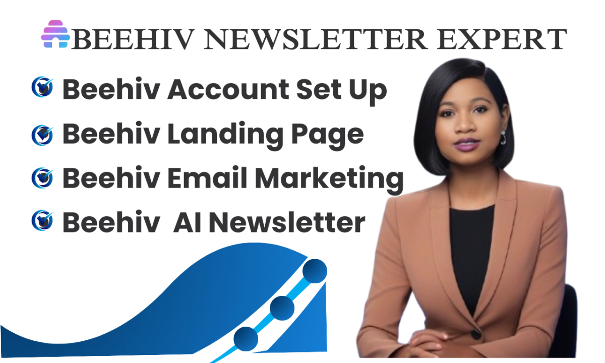 I Will Setup Beehive Newsletter and Beehive Landing Page Design