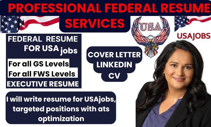 I Will Craft Your Federal Resume for USAJobs, Executive Resume, and LinkedIn Profile Within 24 Hours