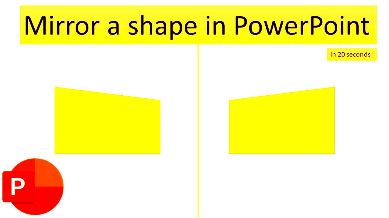 How to mirror a shape in PowerPoint  YouTube