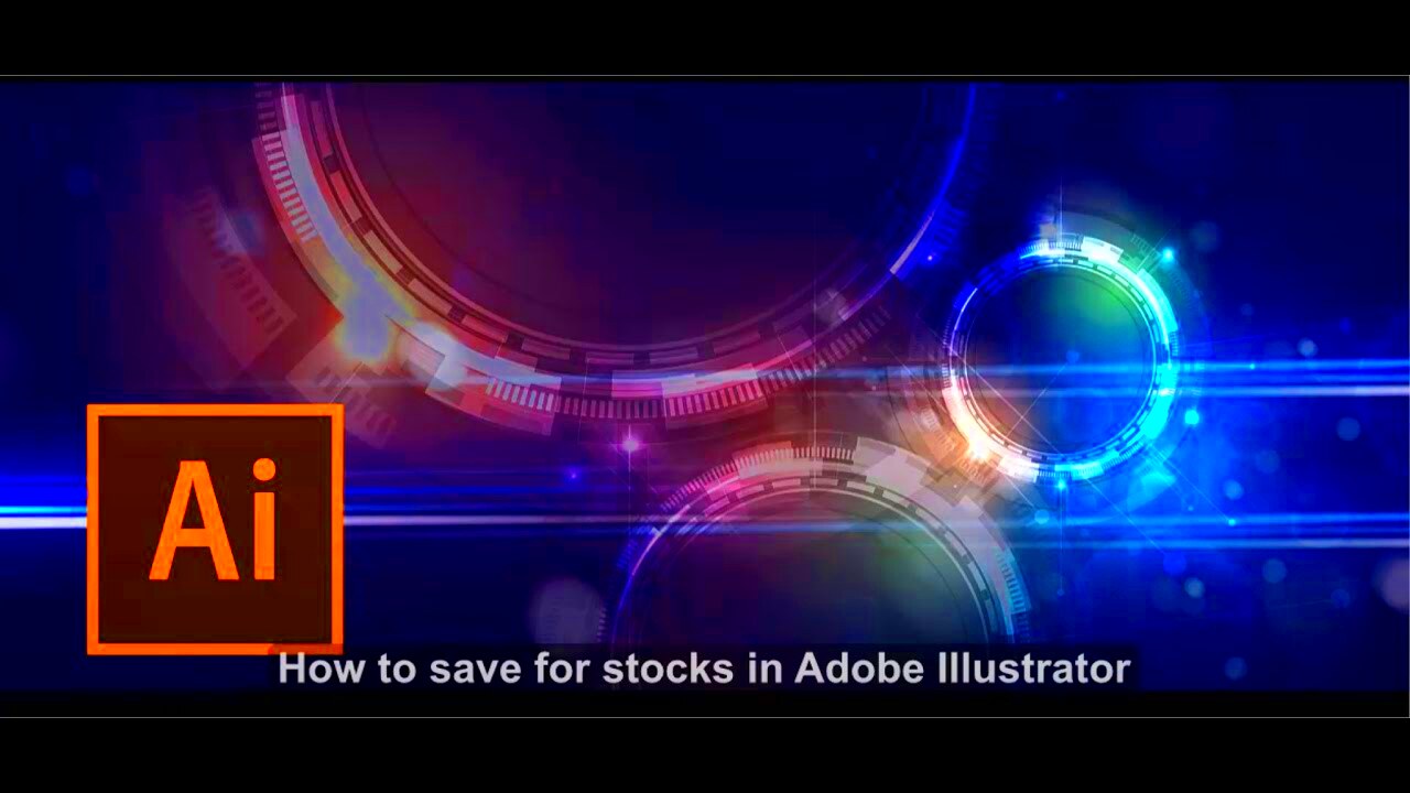 How to save for stocks in Adobe Illustrator tutorial YouTube