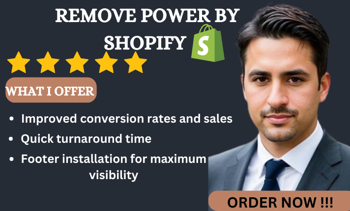 I Will Remove ‘Powered by Shopify’ Link and Integrate Social Media in Your Shopify Store Footer