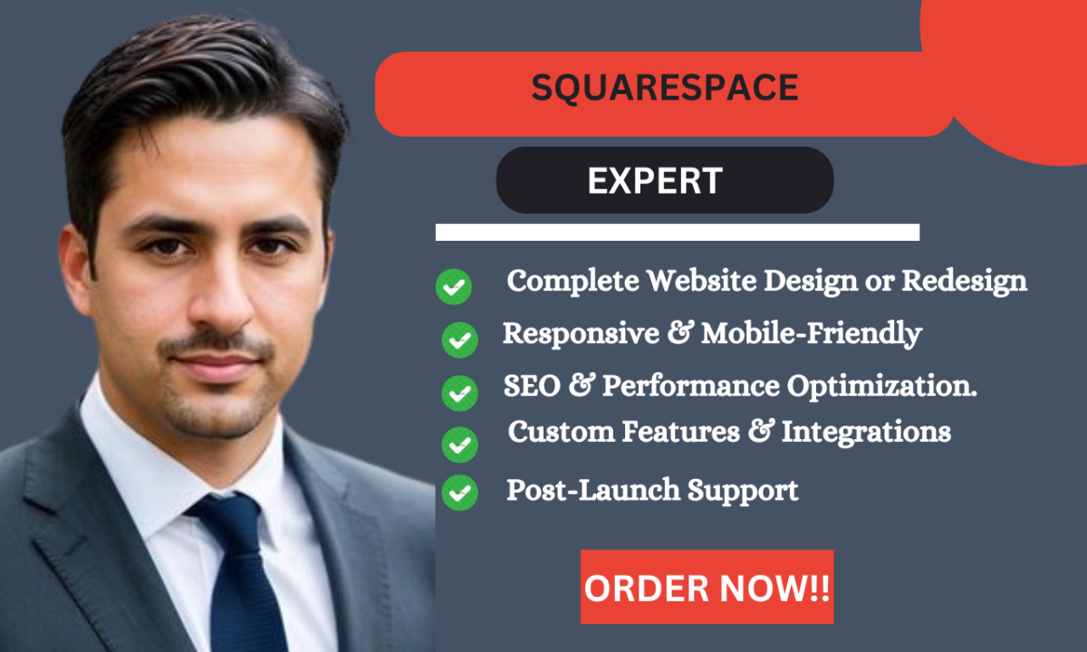 I Will Provide Expert Squarespace Website Design and Redesign Services