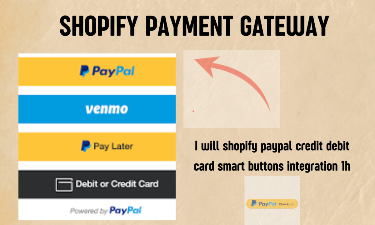 Integrate PayPal Smart Button on Shopify in 5 Hours Only