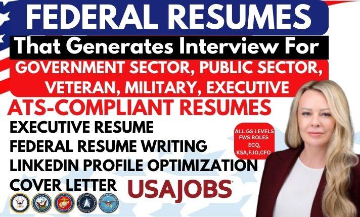 I Will Create an ATS-Friendly Federal Resume for USAJobs and Executive Positions