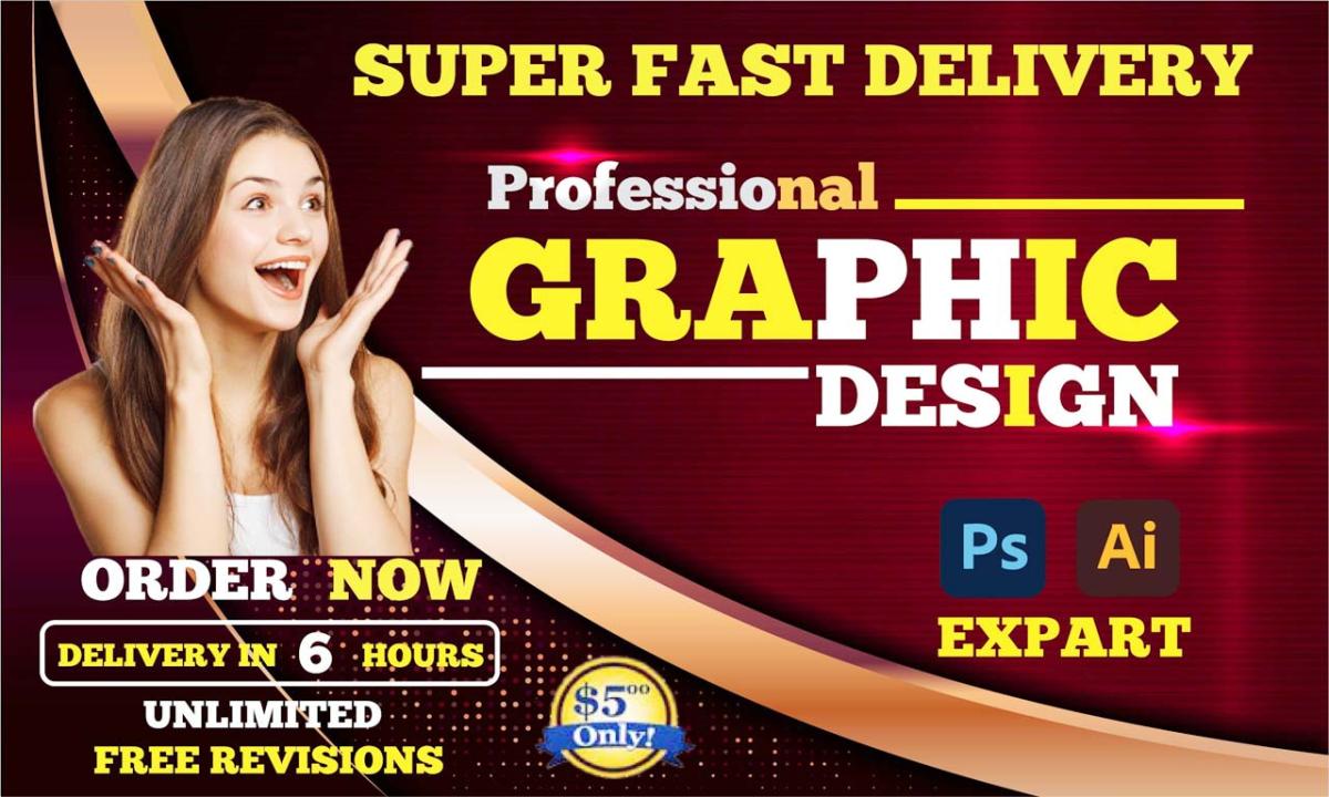 I Will Create Any Kind of Graphic Design with Idea