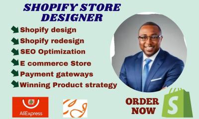 I Will Design, Redesign, and Add Hot Selling Winning Products to Your Shopify Dropshipping Store