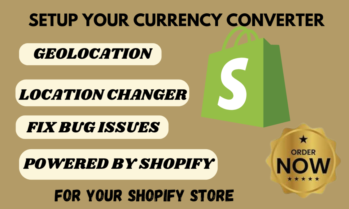 I Will Integrate Auto Geolocation Currency Converter, Remove ‘Powered by Shopify’, and Fix Bugs