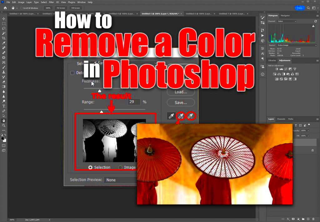 How to Remove a Color in Photoshop