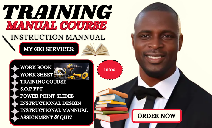 I Will Create Online Course Content, Course Curriculum, Training Manual & PPT