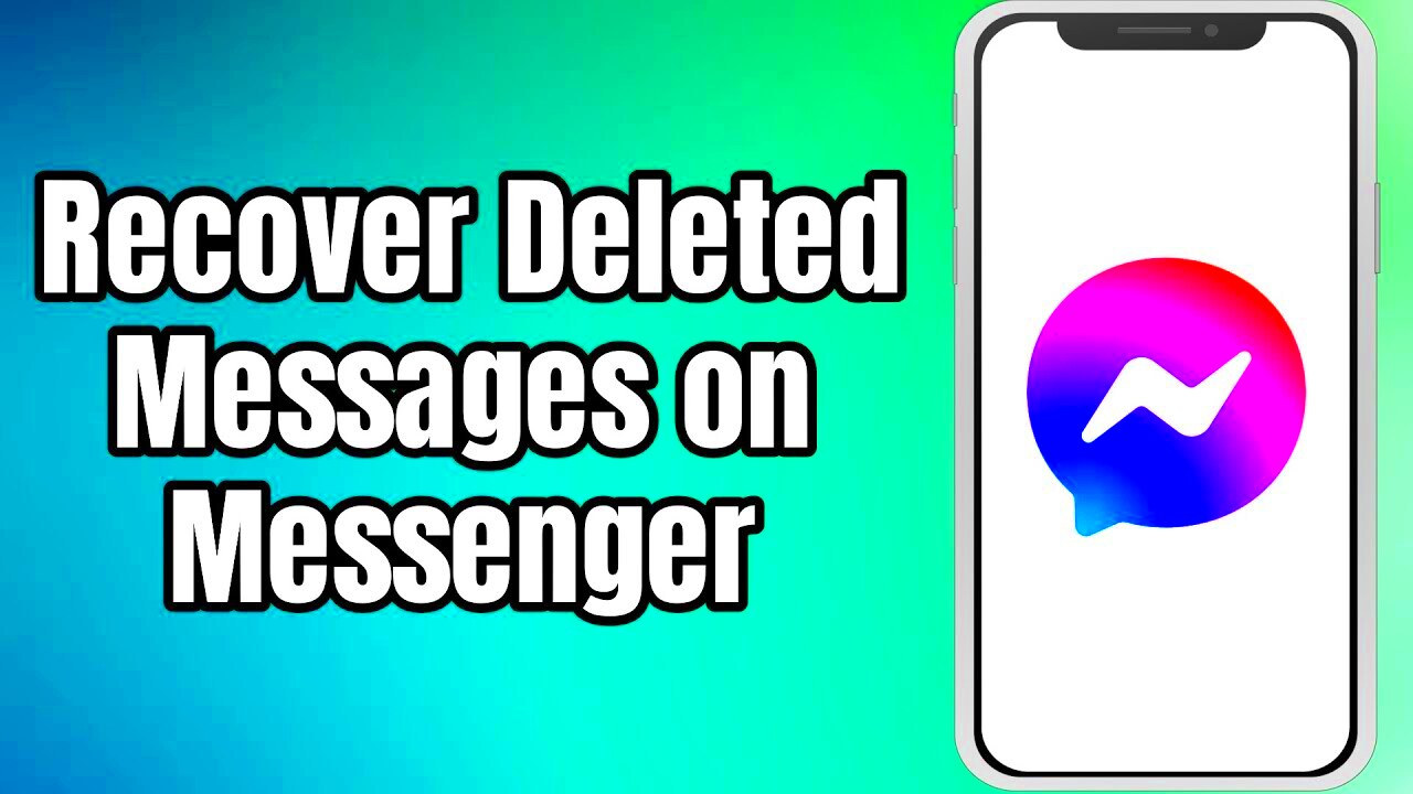 How To Recover Deleted Messages on Messenger  YouTube