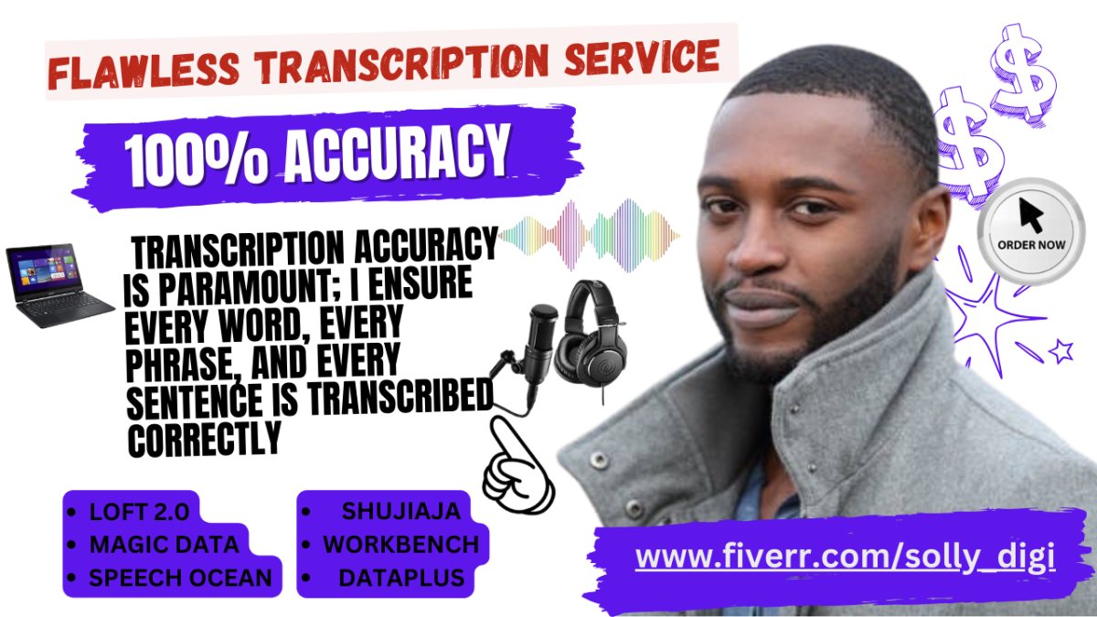 I Will Provide Very Quality and Flawless English and Yoruba Audio Transcription Service