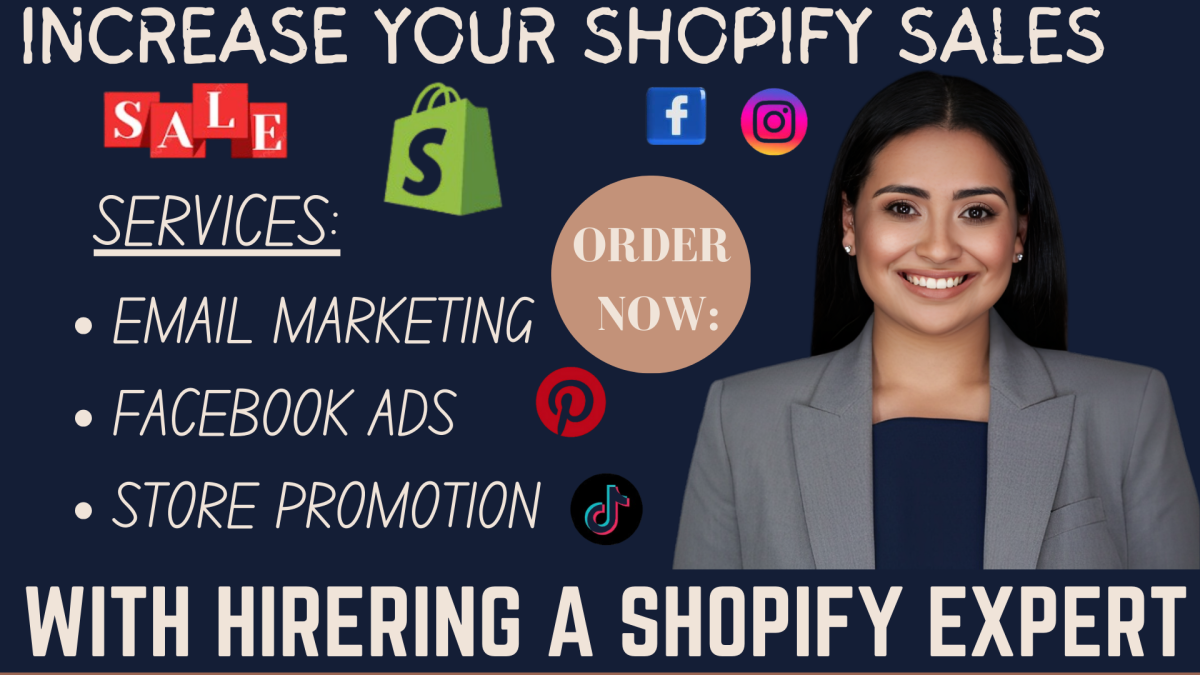 I Will Increase Shopify Sales, Shopify Marketing, Store Promotion