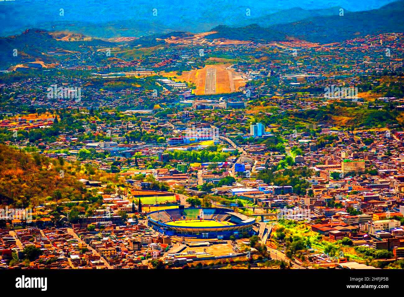 Tegucigalpa is the capital city of Honduras Set in a central valley 