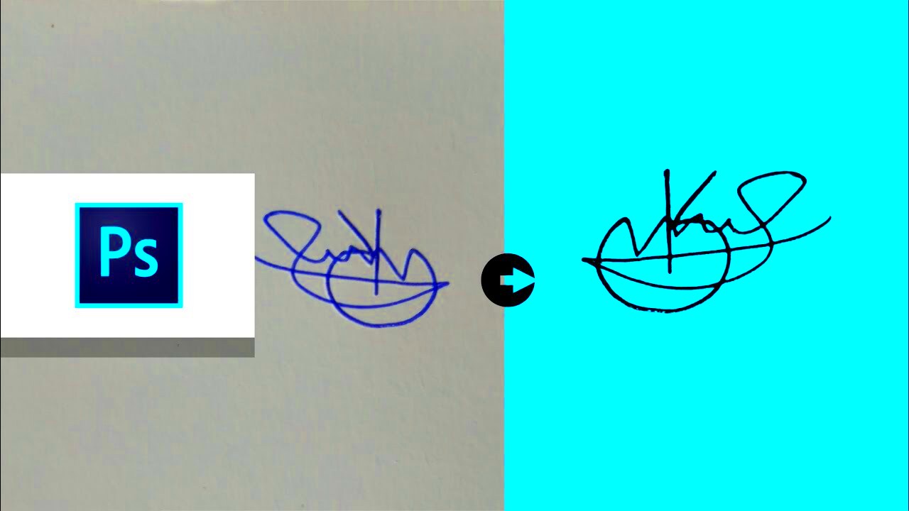 How to extract signature as PNG  Photoshop  YouTube