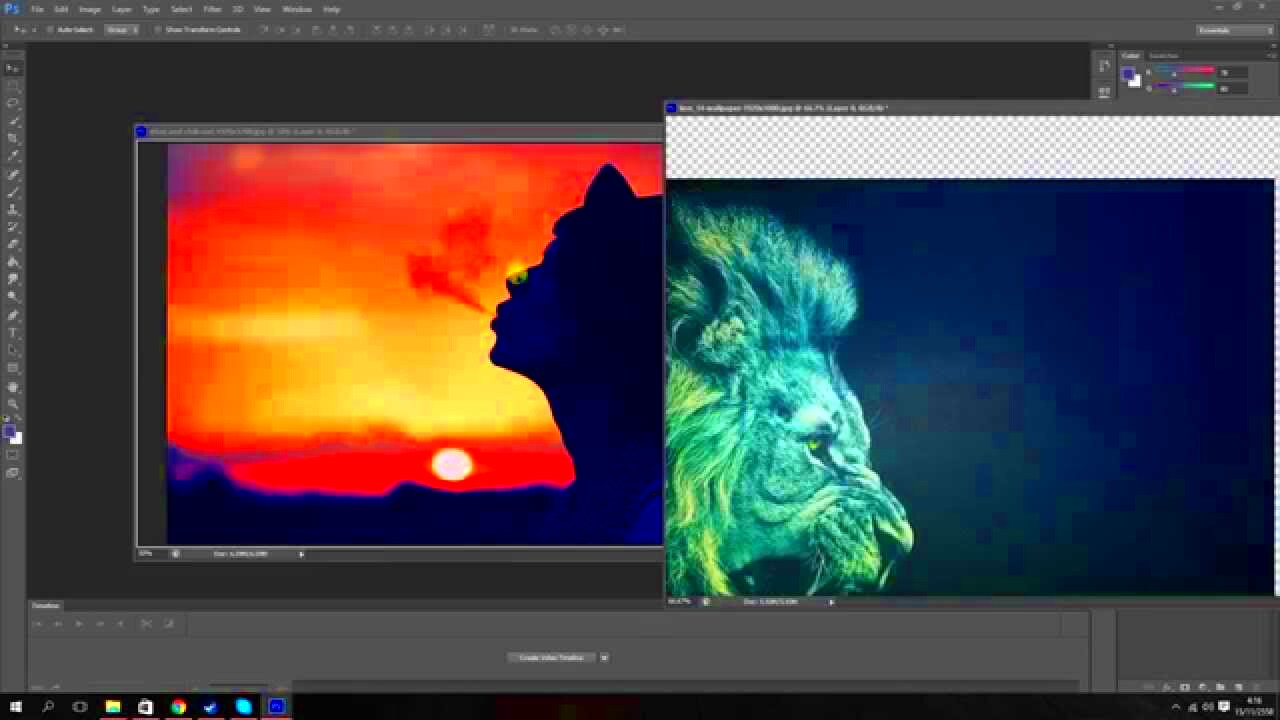 Photoshop Tutorial How to Overlay Pictures  YouTube