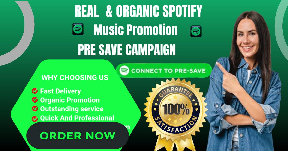 I Will Do Pre-Save Campaign Spotify Music Promotion Viral