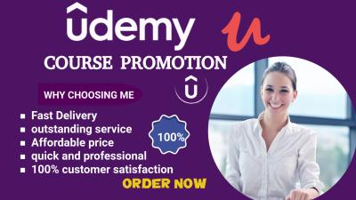 I Will Promote Your Udemy Course to an Organic Audience of 900k