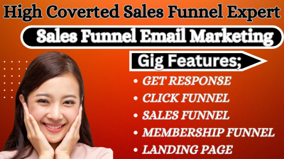 I Will Design ClickFunnels Sales Funnel & Klaviyo Sales Funnel