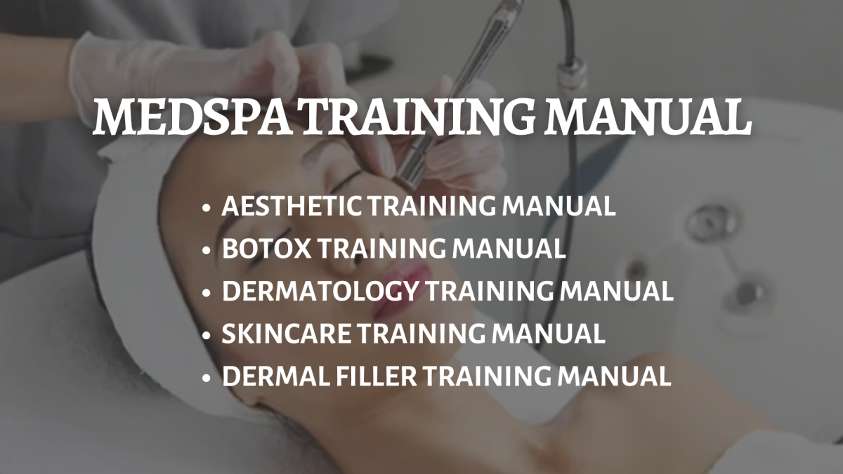 I Will Create an Aesthetic Botox Medspa Dermatology Dermal Filler Skincare Training Manual