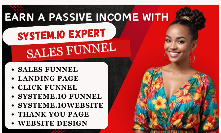 I Will Design a Sales Funnel and Landing Page Using Systeme IO