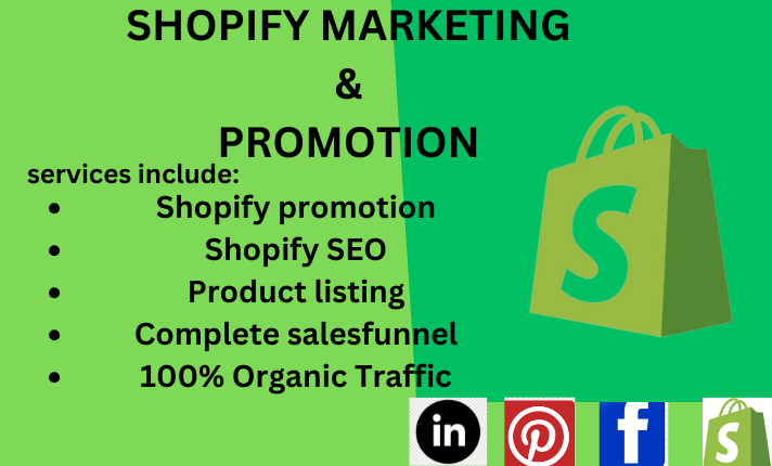 I will do Shopify marketing and promotion