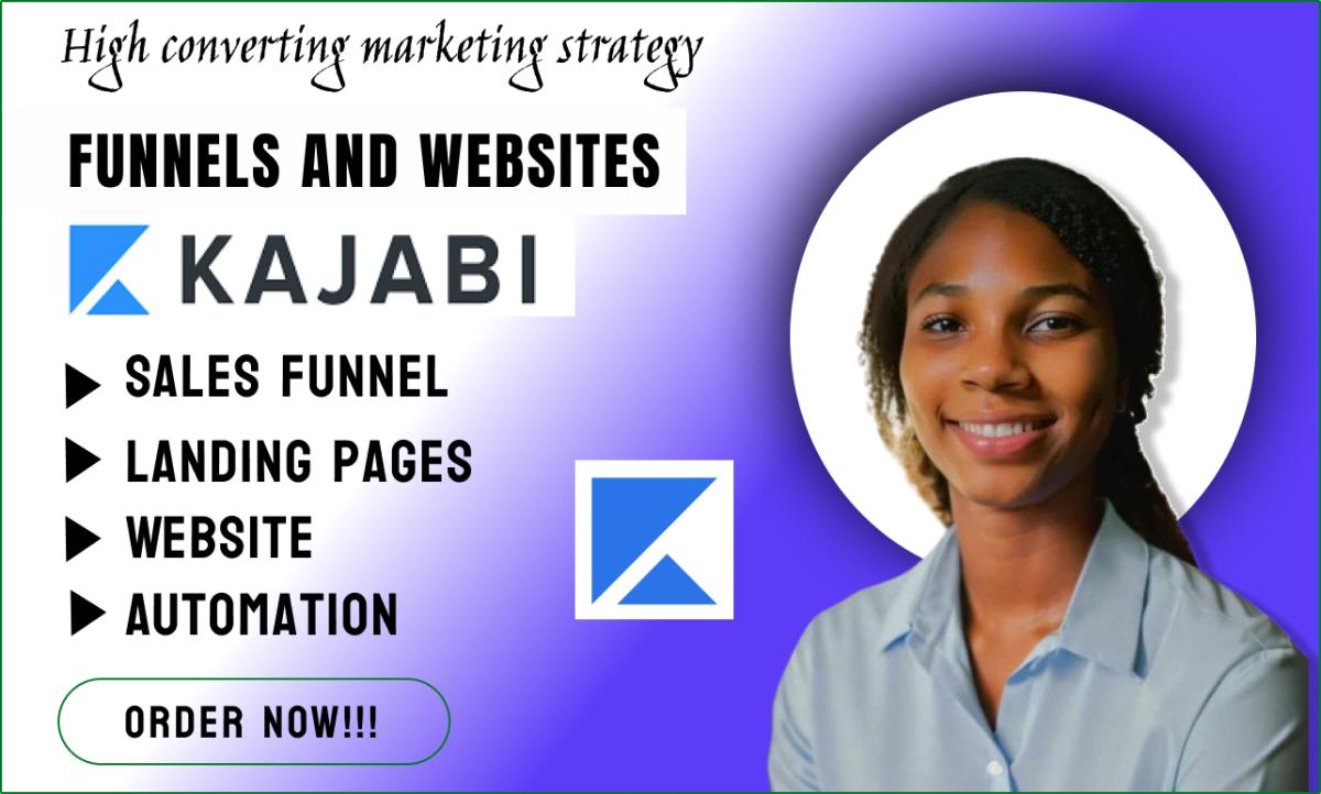 I Will Redesign Your Expert Kajabi Website Online Course Landing Page & Kajabi Automation