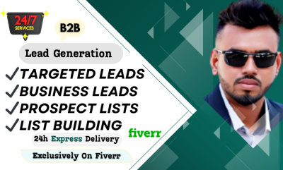 I Will Provide Highly Targeted B2B Lead Generation and Accurate Prospect List Building