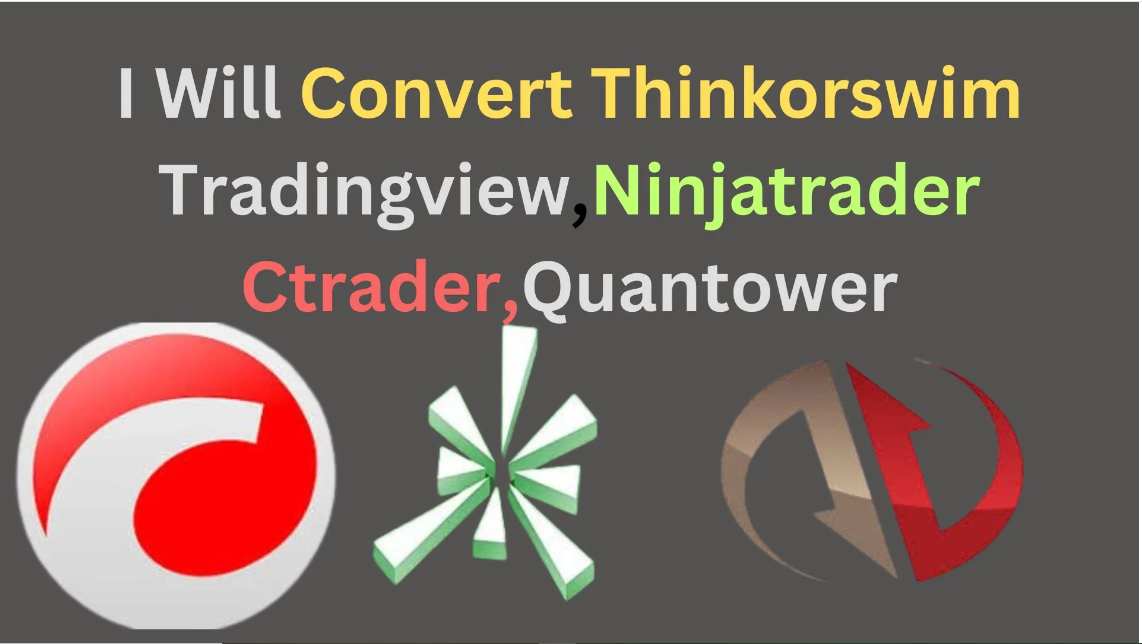 I Will Convert Your Thinkorswim to TradingView, NinjaTrader, cTrader, Quantower