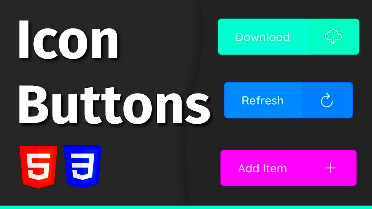 Easily Create Buttons With Icons Using HTML  CSS